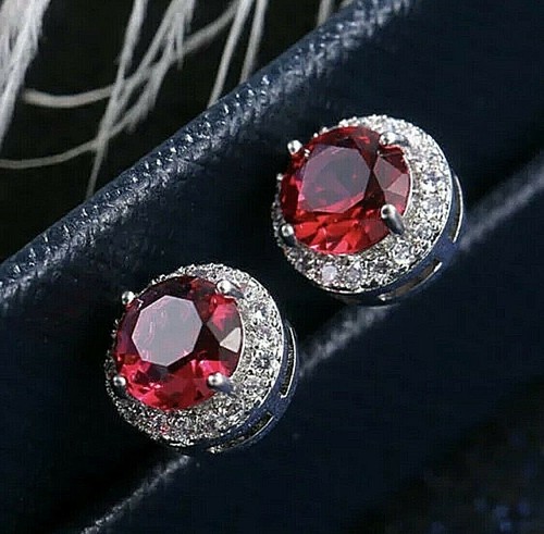 Round cut red - cut, white